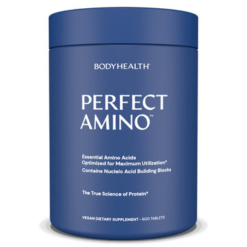 BodyHealth PerfectAmino, Essential Amino Acid with BCAAs + Lysine, Phenylalanine, Threonine, Methionine, Tryptophan, Supplement for Muscle Mass Production, BodyHealth buy supplements canada