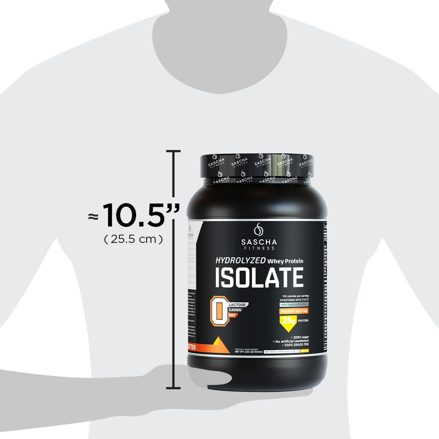 SASCHA FITNESS Hydrolyzed Whey Protein Isolate,100% Grass-Fed ,2.3 Pounds SASCHA FITNESS buy supplements canada