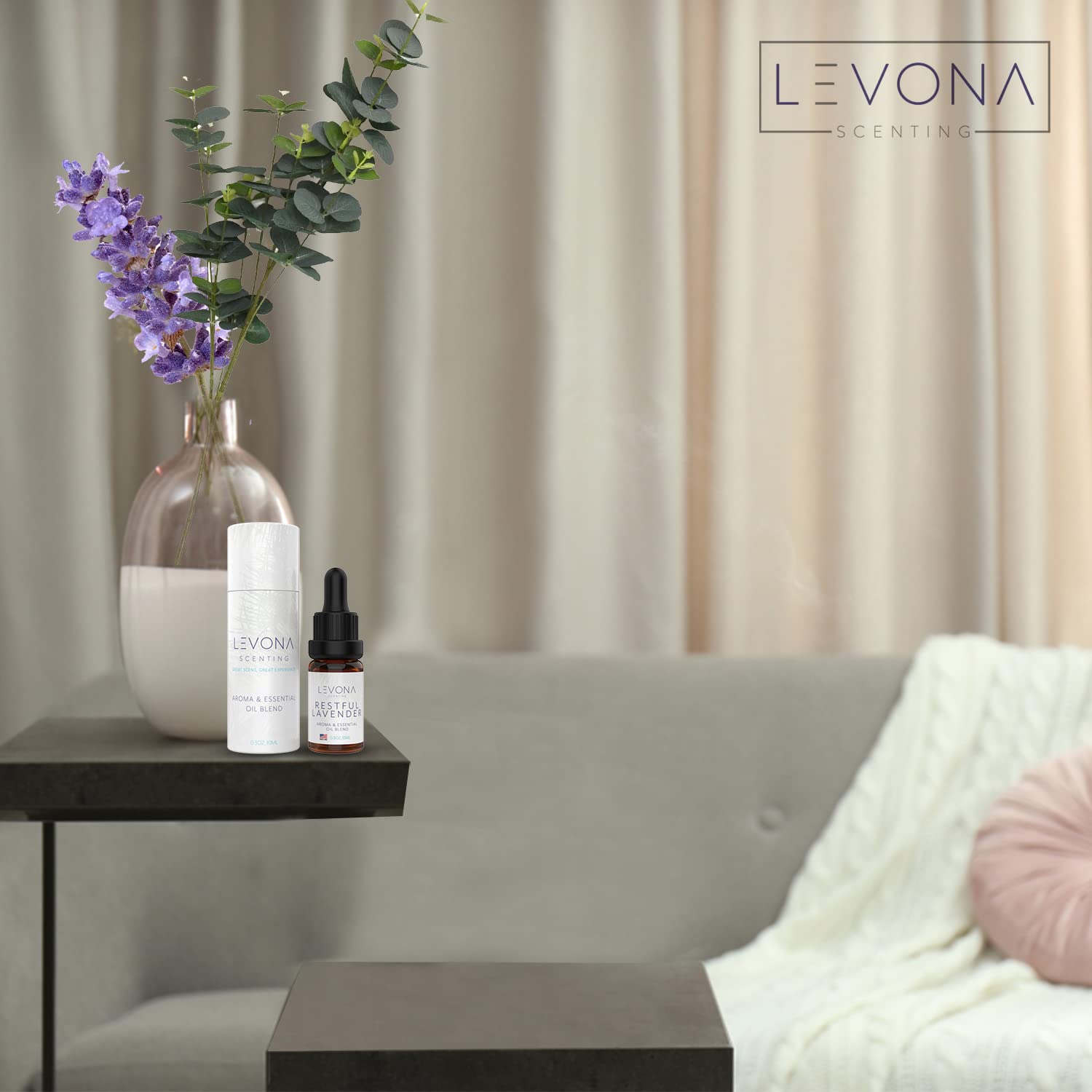 Levona Scents Pure Essential Oils for Diffusers for Home Luxury Scents - Restful Lavender Essential Oil LEVONA SCENT buy supplements canada
