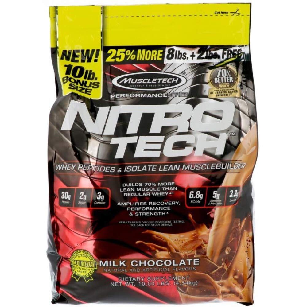 MuscleTech Nitro-Tech Whey Protein Powder Isolate & Peptides | Protein MuscleTech buy supplements canada