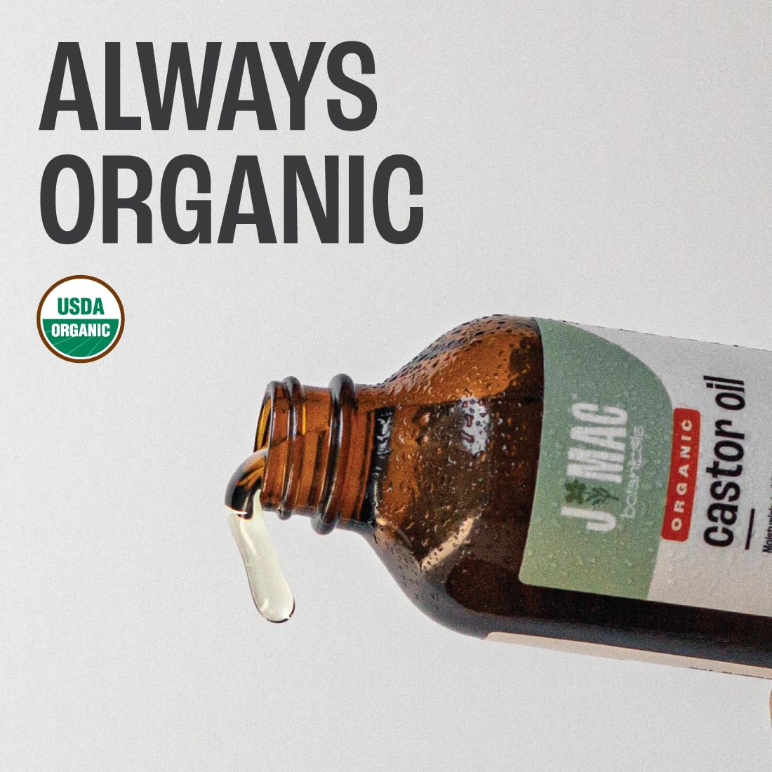 J MAC BOTANICALS Organic Castor Oil Cold Pressed (Glass Bottle, 4 oz ) J MAC BOTANICALS buy supplements canada