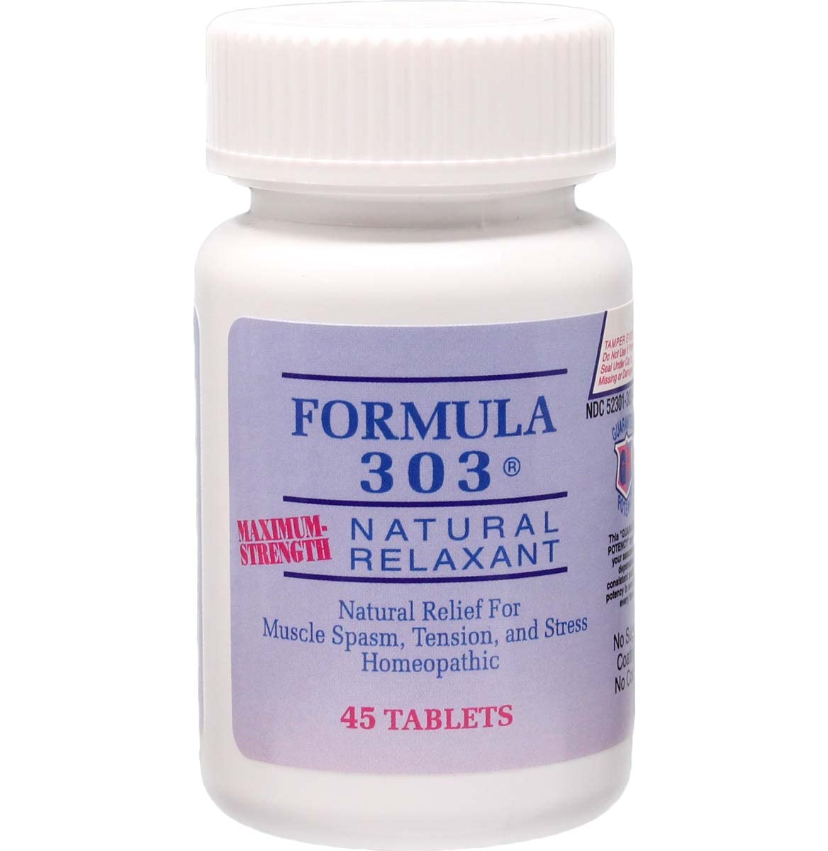 Dee CEE Labs Formula 303 Maximum Strength Tablets, 45 Tablets; All-Natural containing Magnesium for Sore Muscles, Passion Flower, and Valerian Root Dee Cee Laboratories buy supplements canada
