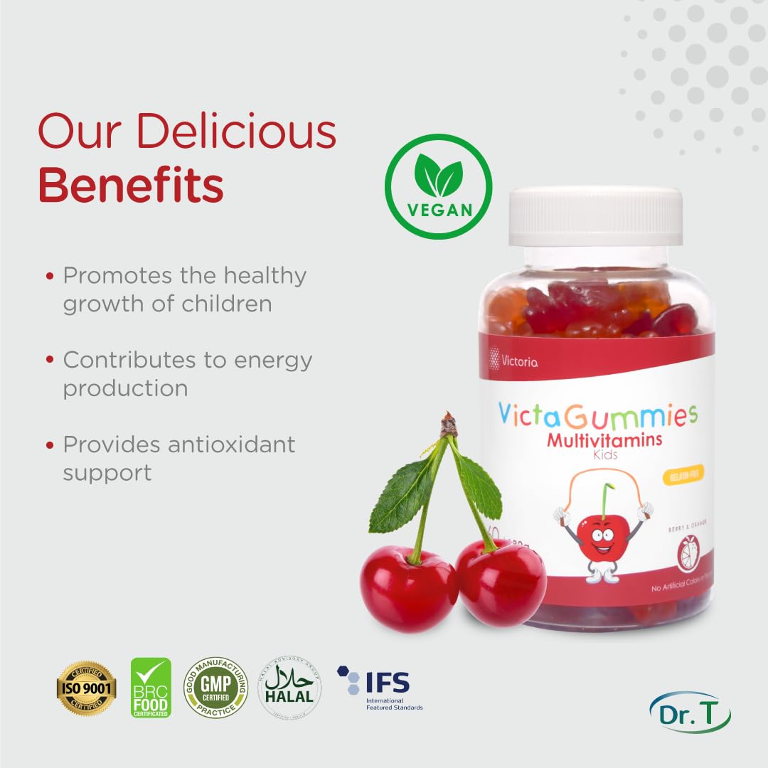 Dr. T Kids Multivitamin Gummies – Daily Vitamins for Kids Ages 2+, with A, C, D, E, B & Folic Acid – Supports Bone Strength, Immunity & Overall Health Dr. T buy supplements canada