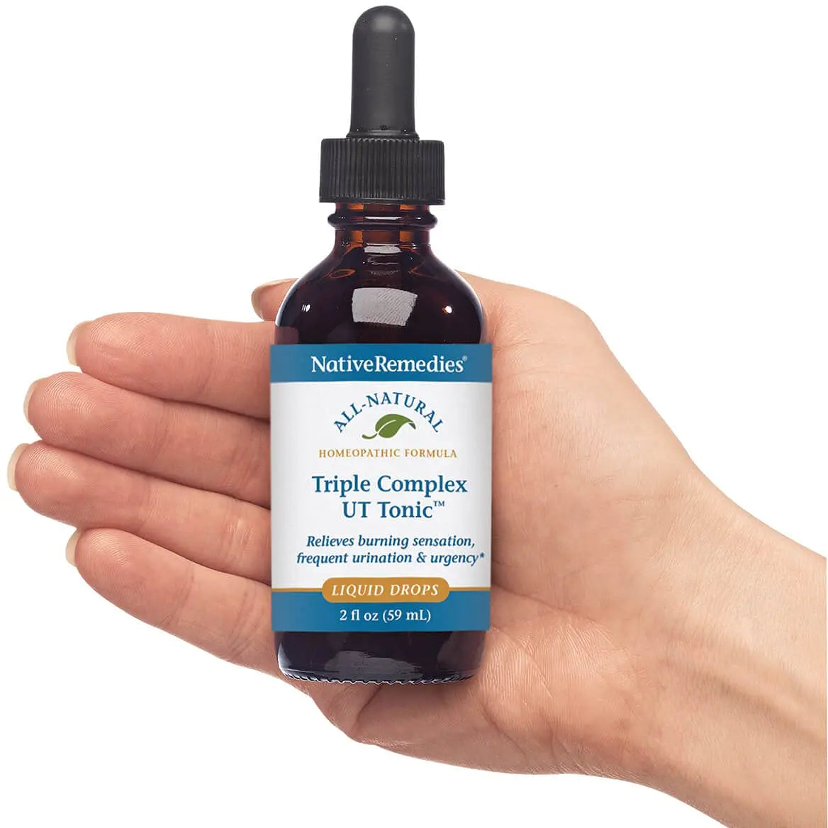 Native Remedies Triple Complex UT Tonic - Natural Homeopathic Formula to Relieve Bladder Irritation, Burning Sensation, Frequent Urination and Urgency - 59 mL Native Remedies buy supplements canada