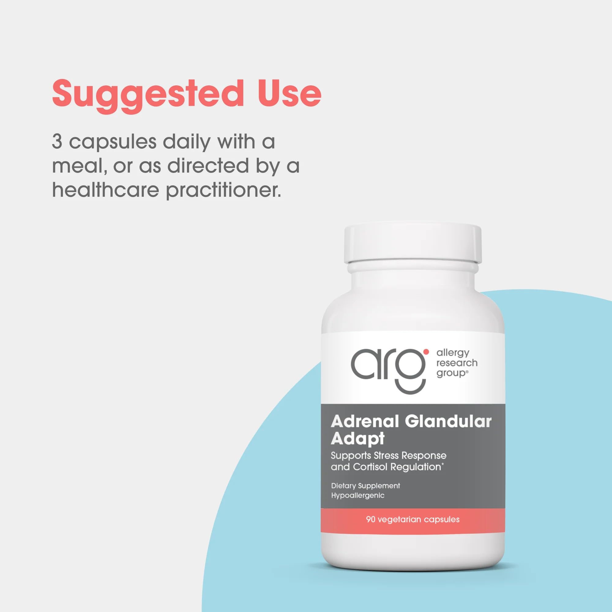 Allergy Research Group - Adrenal Glandular Adapt - Supports Healthy Stress Response and Cortisol Regulation - Hypoallergenic - 90 Vegetarian Capsules Allergy Research Group buy supplements canada