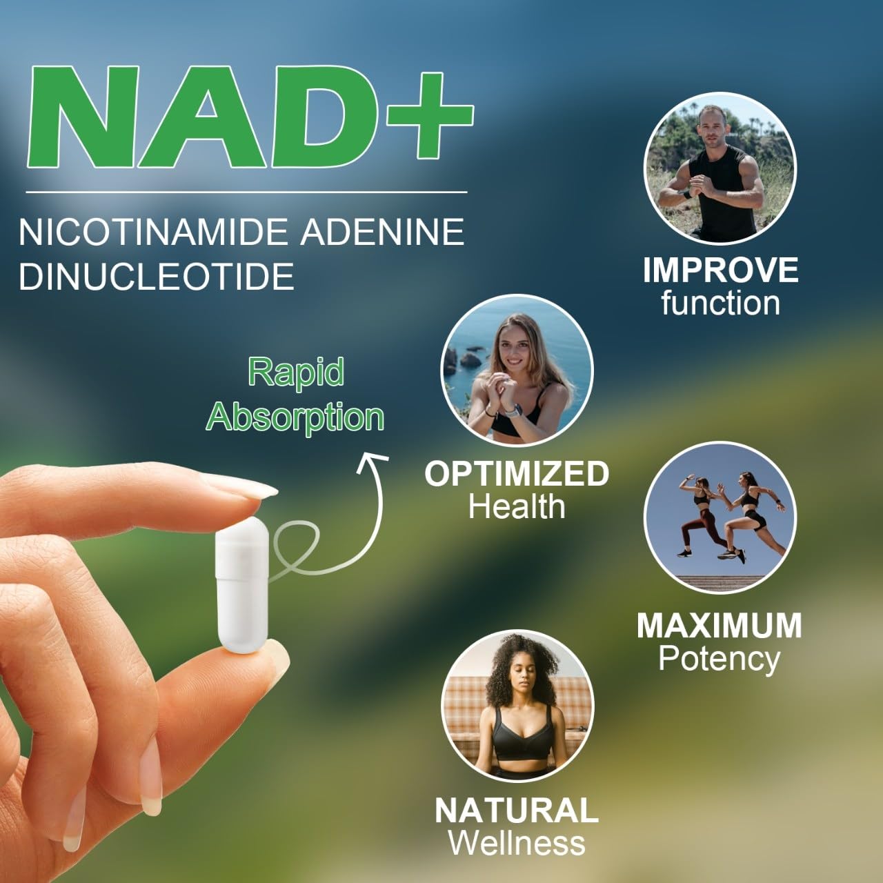 VitaCosmoX NAD+ with Resveratrol Similar to Nicotinamide Riboside Supplement, 1000 mg, 90 Capsules Vegan Non-GMO VitaCosmoX buy supplements canada