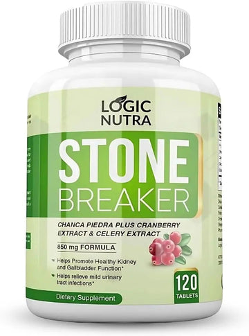 Logic Nutra Chanca Piedra Kidney Stone Breaker 120 Tablets 800 mg - Maximum Strength for Gallbladder & Urinary Cleanse with Phyllantus Niruri, Celery Seed Extract & Cranberry Extract Logic Nutra buy supplements canada