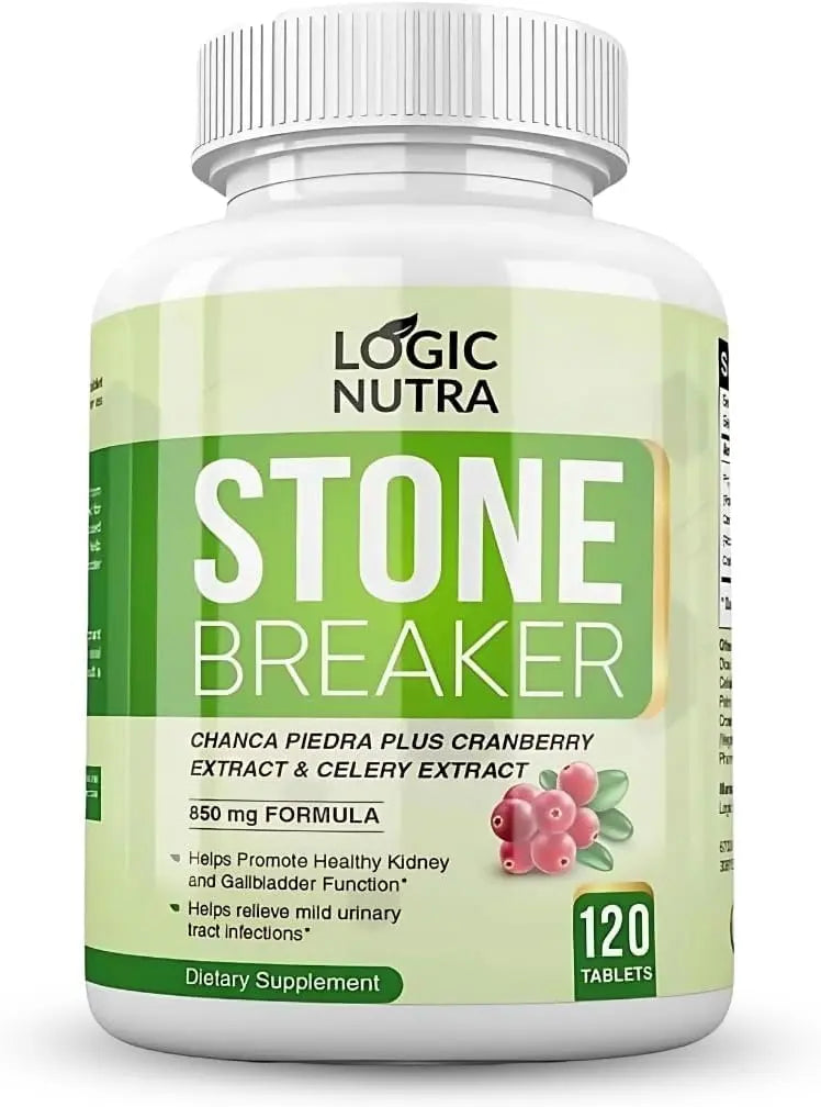 Logic Nutra Chanca Piedra Kidney Stone Breaker 120 Tablets 800 mg - Maximum Strength for Gallbladder & Urinary Cleanse with Phyllantus Niruri, Celery Seed Extract & Cranberry Extract Logic Nutra buy supplements canada