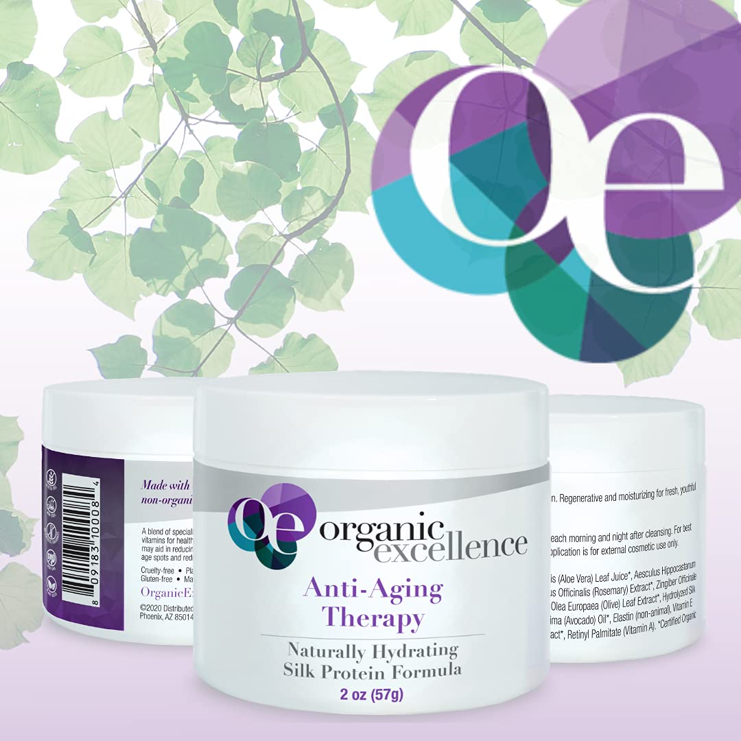 Organic Excellence Organic Moisturizer Face Cream, All Natural Face Moisturizer with Silk Protein to Hydrate, Nourish Protect Skin and Promote Collagen Production Non-Toxic & Fragrance-Free 2 oz Organic Excellence buy supplements canada