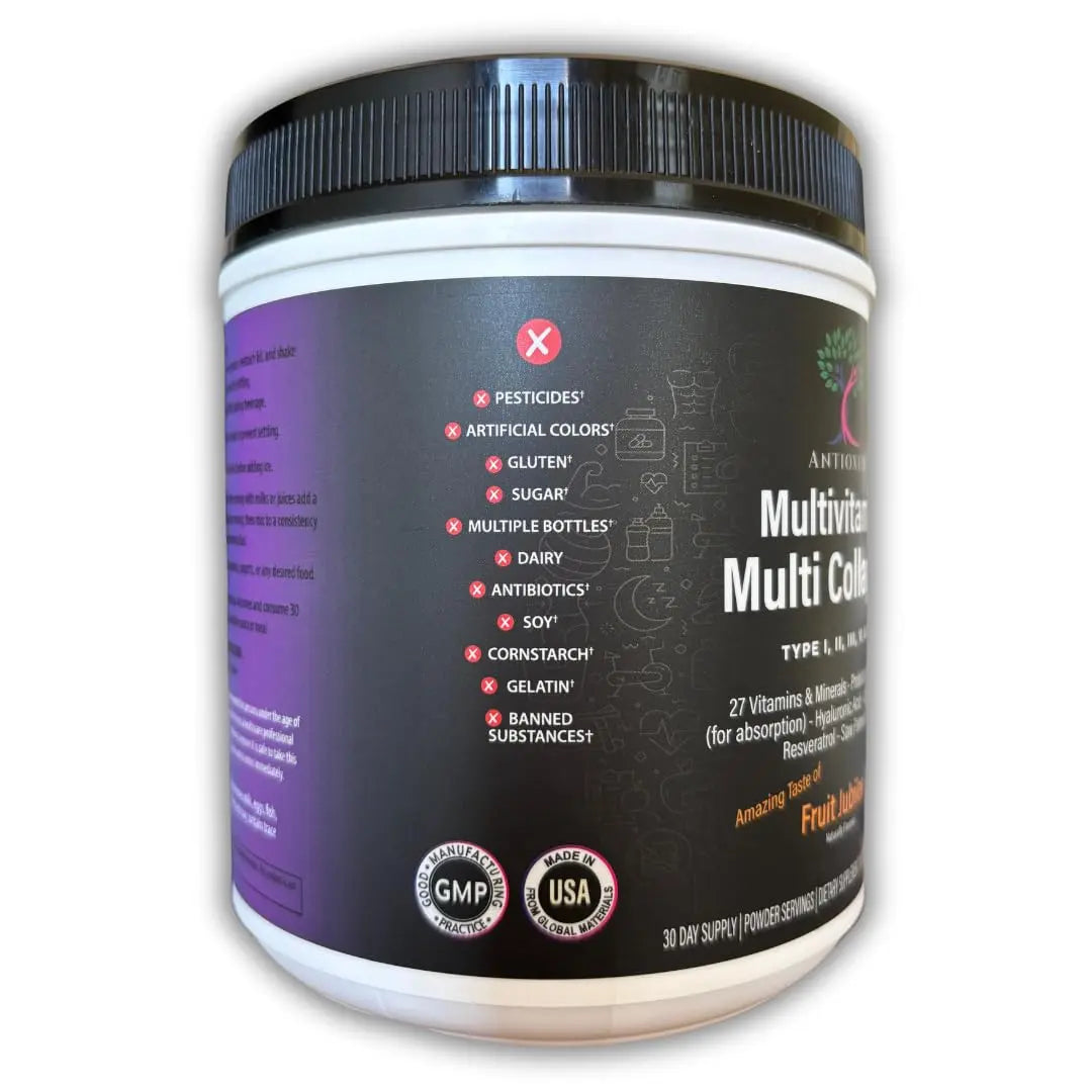 Antioxed Multi Collagen Multivitamin for Women+Men, Keto, Skin, Joint, Cognitive, Heart, Sensual, & Immune Health, Hydrolyzed Peptides, Antioxidants, Probiotics Antioxed buy supplements canada