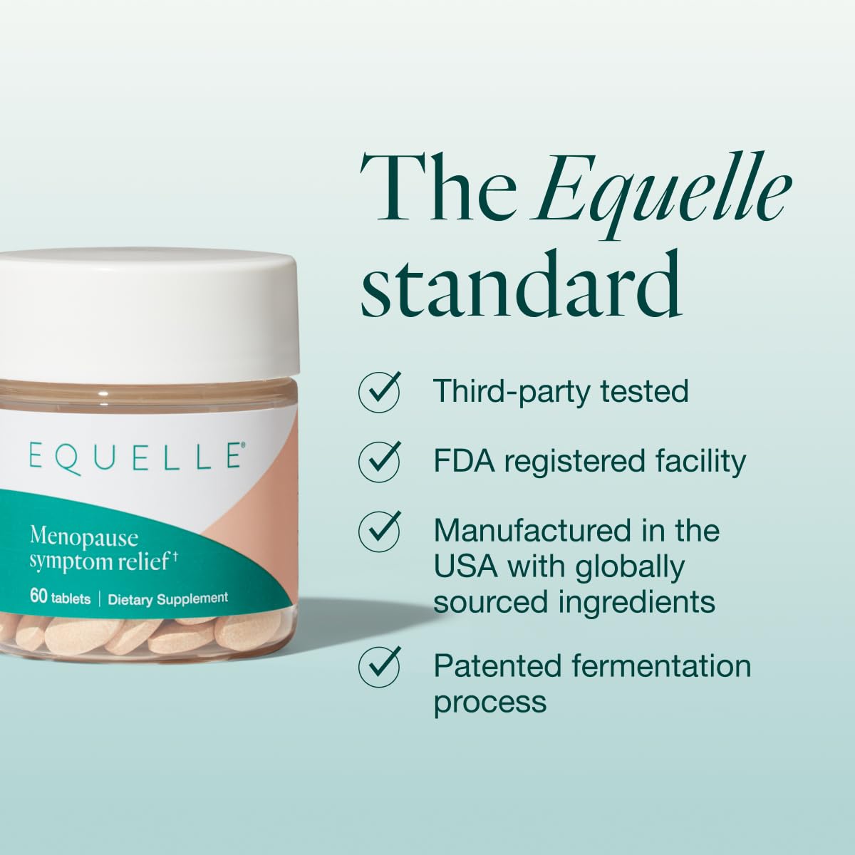EQUELLE Multi-Symptom Perimenopause & Menopause Relief Relief from Hot Flashes, Muscle Aches & Supports More Sleep. Hormone-Free, Plant-Based S-Equol – 1 Month Supply (60 Tablets) EQUELLE buy supplements canada