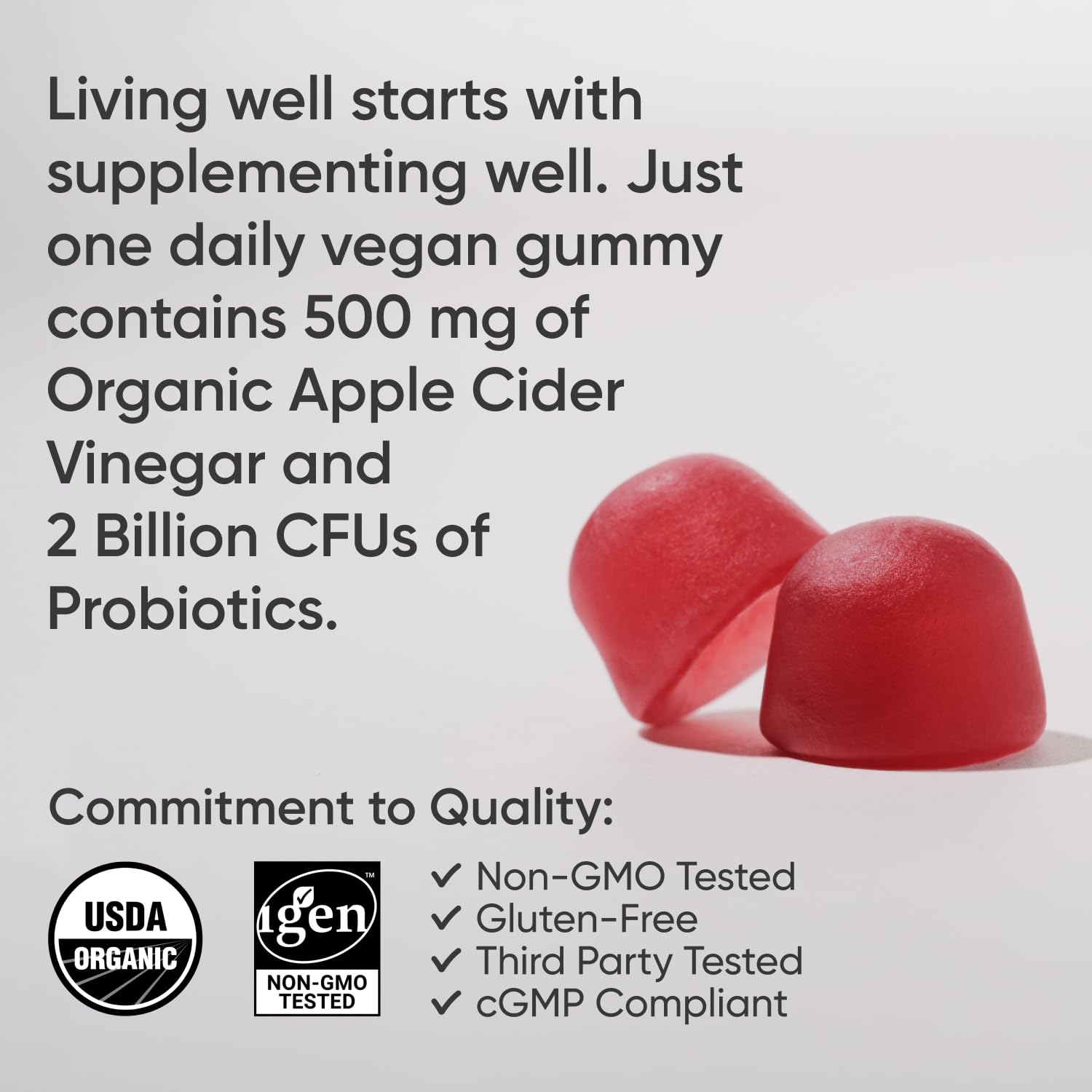 Sports Research Organic Apple Cider Vinegar Gummies with The Mother - USDA Organic Sports Research buy supplements canada
