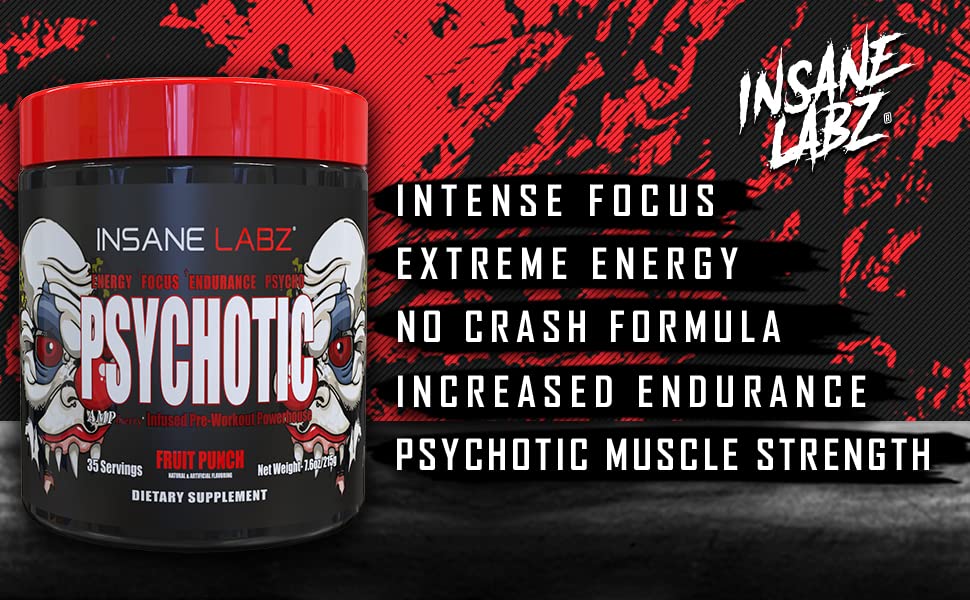 Psychotic, and Insane Veinz, Pre Workout Stack (Fruit Punch) Insane Labz buy supplements canada