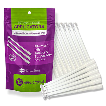 Intimate Rose 15 Count Vaginal Suppository Applicator - Fits Most Boric Acid Suppositories & Vaginal Suppository - Individually Wrapped Suppository Applicators from Intimate Rose buy supplements canada