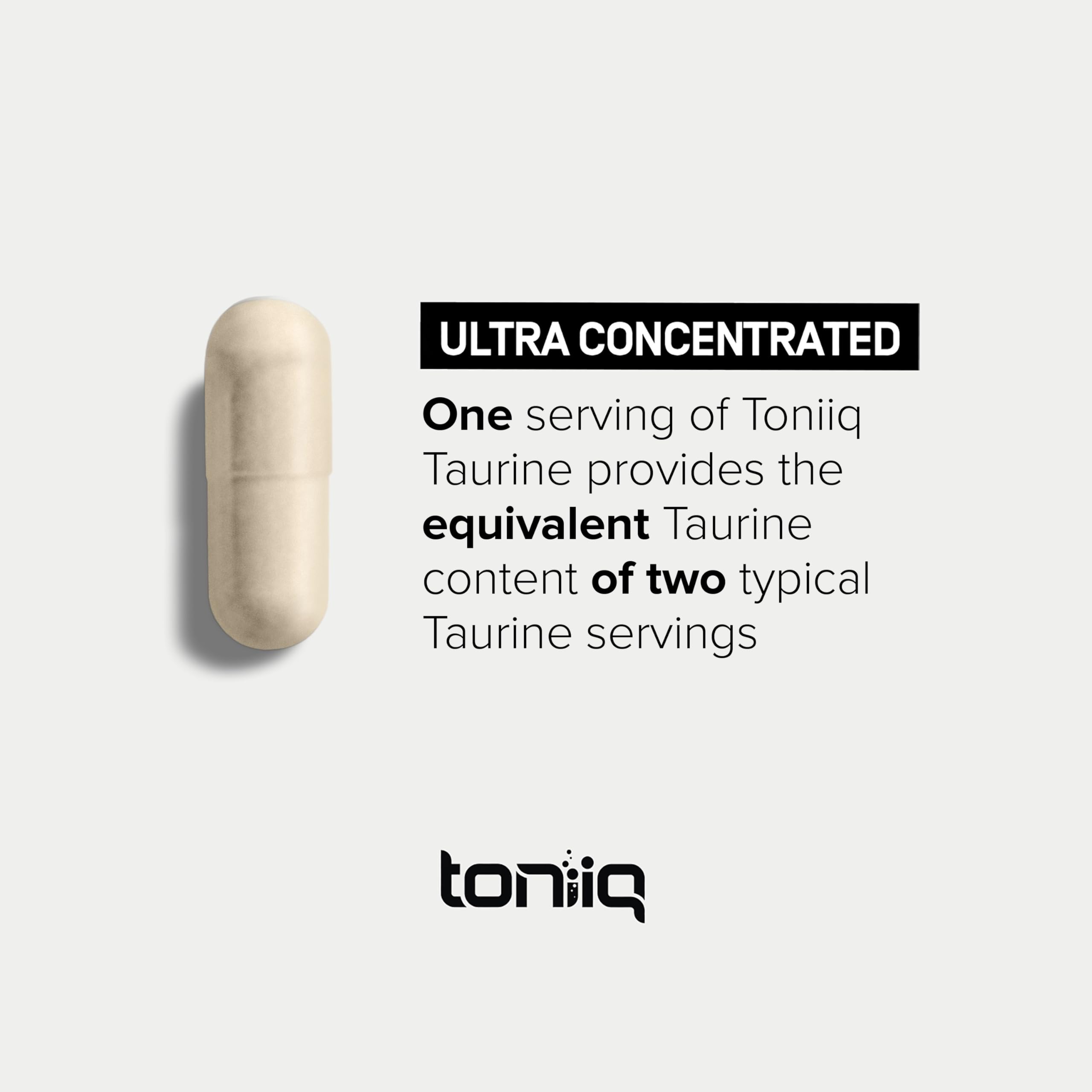 Toniiq 2000mg Taurine Supplement - High Purity Taurine Powder Capsules, 98%+ Pure Toniiq buy supplements canada