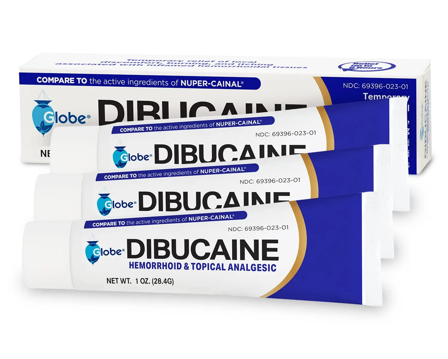 (3 Pack) Globe Dibucaine 1% Hemorrhoid Treatment Ointment - 1 Oz Rapid Numbing Relief, Hemorrhoid Treatment from Itch and Burn Globe buy supplements canada