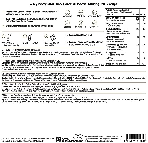 Protein Works - Whey Protein 360 | Premium Whey Shake | Whey Protein Powder Blend Protein Works buy supplements canada