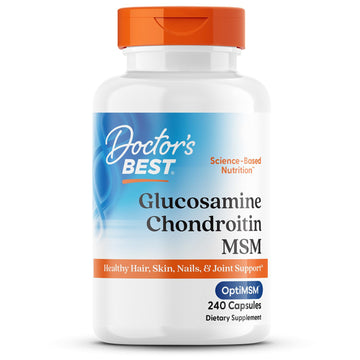Doctor's BEST Glucosamine Chondroitin MSM - Joint Health Support Supplement for Women & Men, Nutritional Support for Joint Strength, Hair, Skin, & Nails Doctor's BEST buy supplements canada