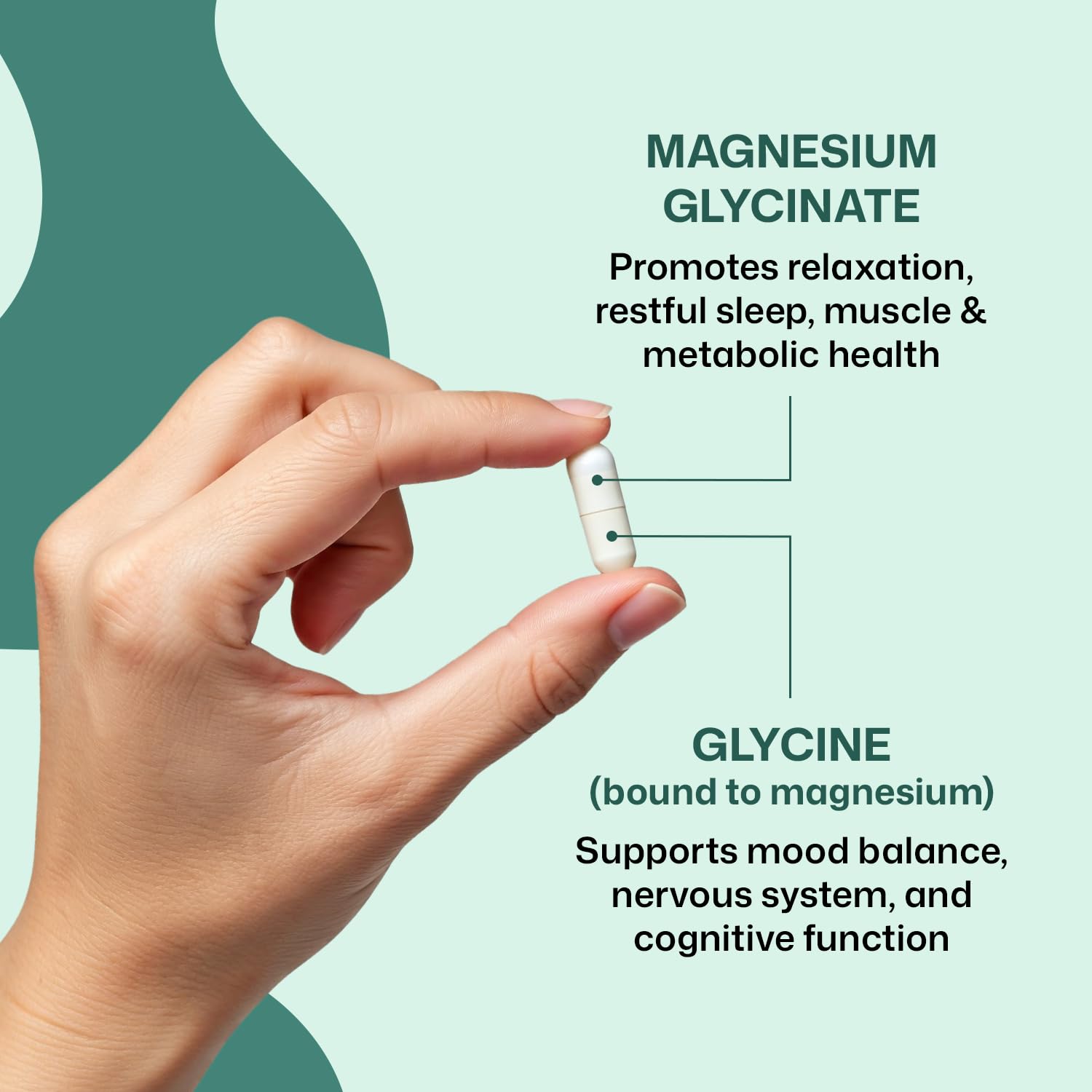 ColonBroom Pure Magnesium Glycinate Capsules | Supplement for Sleep, Heart & Muscle Support | Non-GMO, Gluten Free, Vegan & Sugar-Free | 1 Month Supply (90 Capsules) ColonBroom buy supplements canada