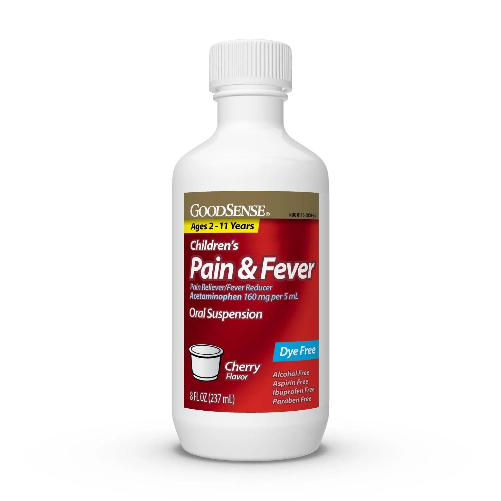 GoodSense Children's Dye-Free, Acetaminophen 160 mg per 5 mL Oral Suspension, Cherry Flavor, 8 FL OZ GoodSense buy supplements canada