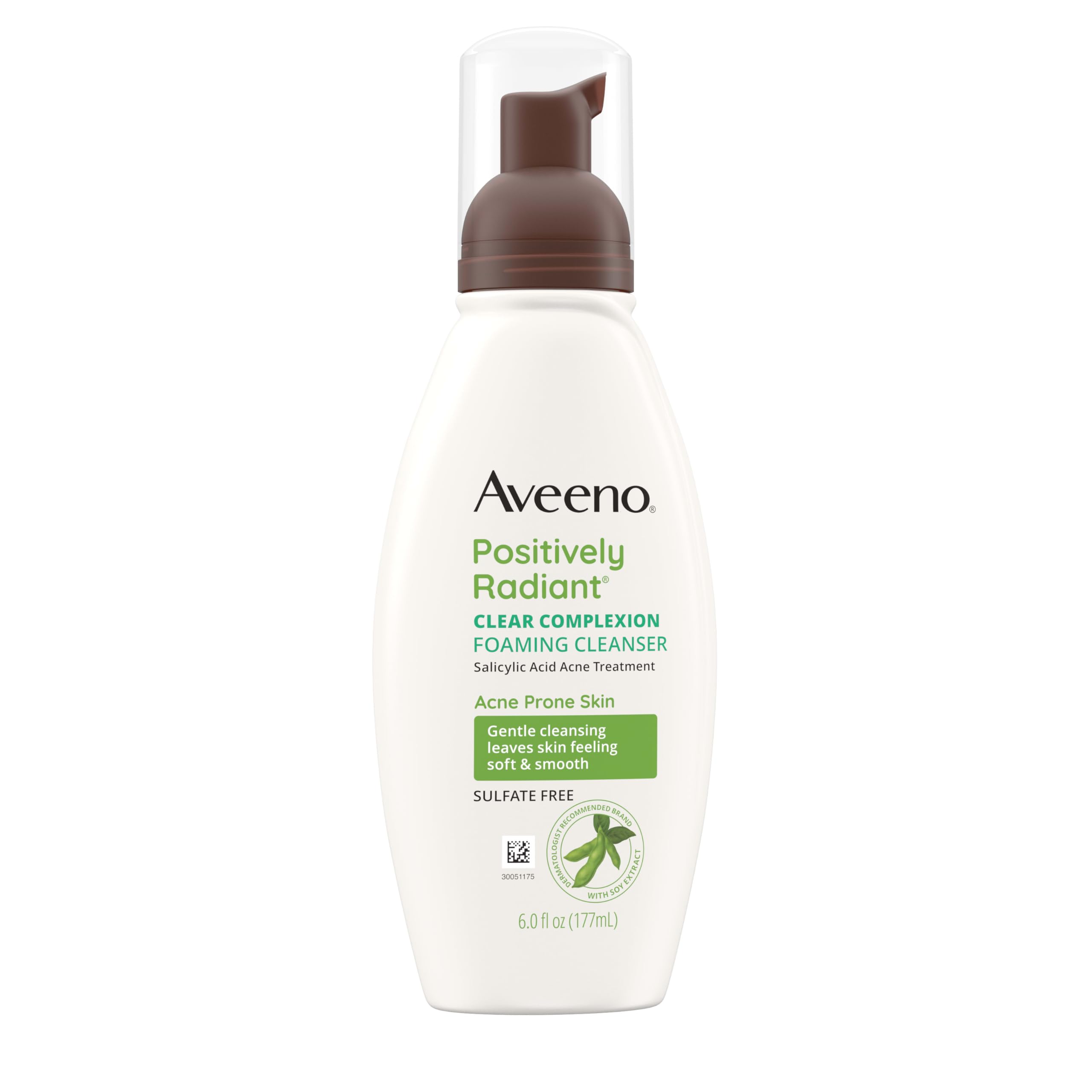 Aveeno Clear Complexion Foaming Oil-Free Facial Cleanser with Soy Extract & 0.5% Salicylic Acid, Acne Treatment Face Aveeno buy supplements canada