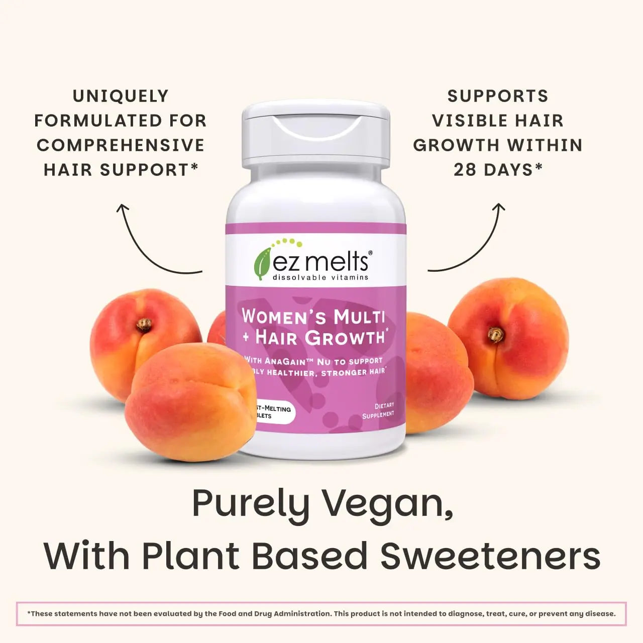 EZ Melts Women's Multi + Hair Growth - Daily Multivitamin for Women - Supports Healthy Energy Levels & Reduced Hair Shedding EZ Melts buy supplements canada