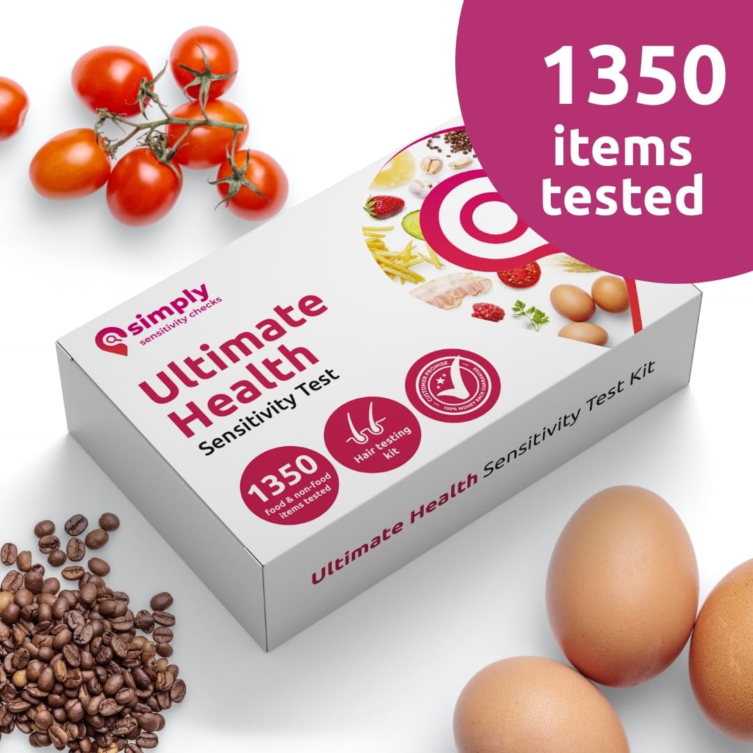 Simply Sensitivity Checks 1350+ Items Food Sensitivity Test Kit for Adults – Foods & Non-Foods, Including Lactose, Gluten, Vitamins, Minerals, Gut Health & More – at-Home Food Intolerance Test Kit Simply Sensitivity Checks buy supplements canada