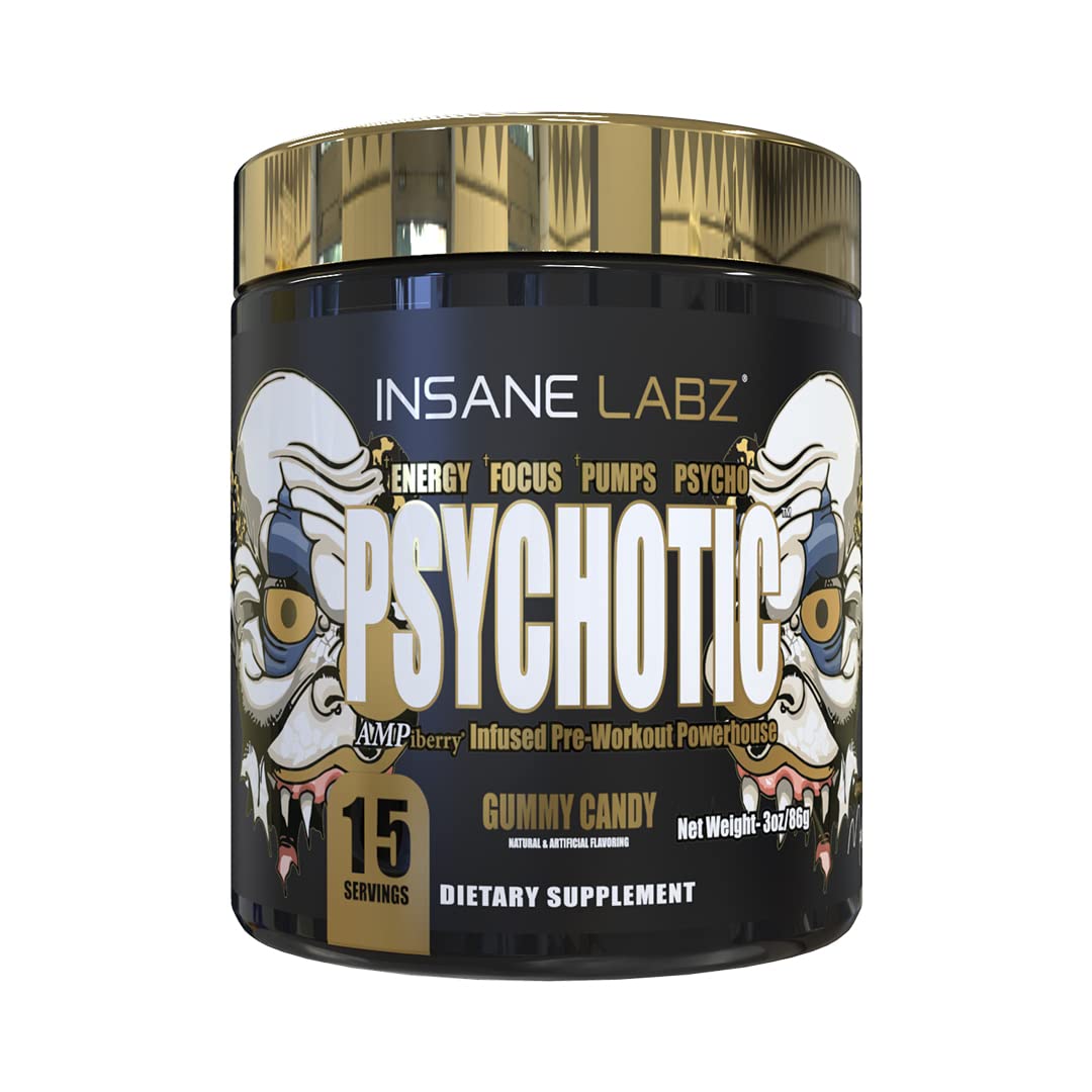 Insane Labz Psychotic Gold, High Stim Pre Workout Powder, Extreme Lasting Energy Insane Labz buy supplements canada
