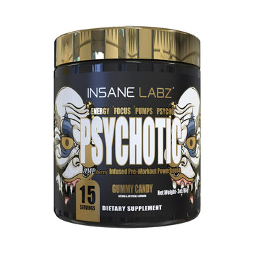 Insane Labz Psychotic Gold, High Stim Pre Workout Powder, Extreme Lasting Energy Insane Labz buy supplements canada