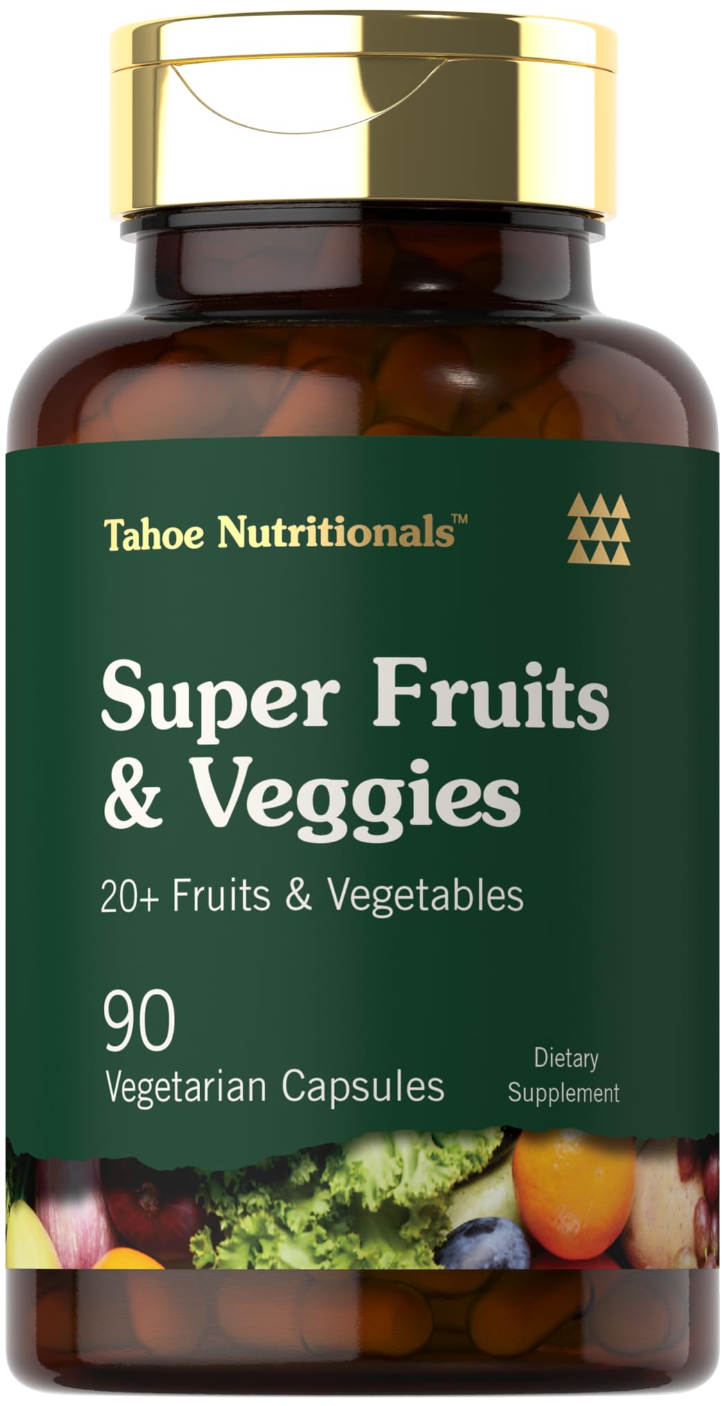 Tahoe Nutritionals Super Fruits and Veggies Capsules | 90 Count | Vegetarian, Non-GMO and Gluten Free Supplement Tahoe Nutritionals buy supplements canada