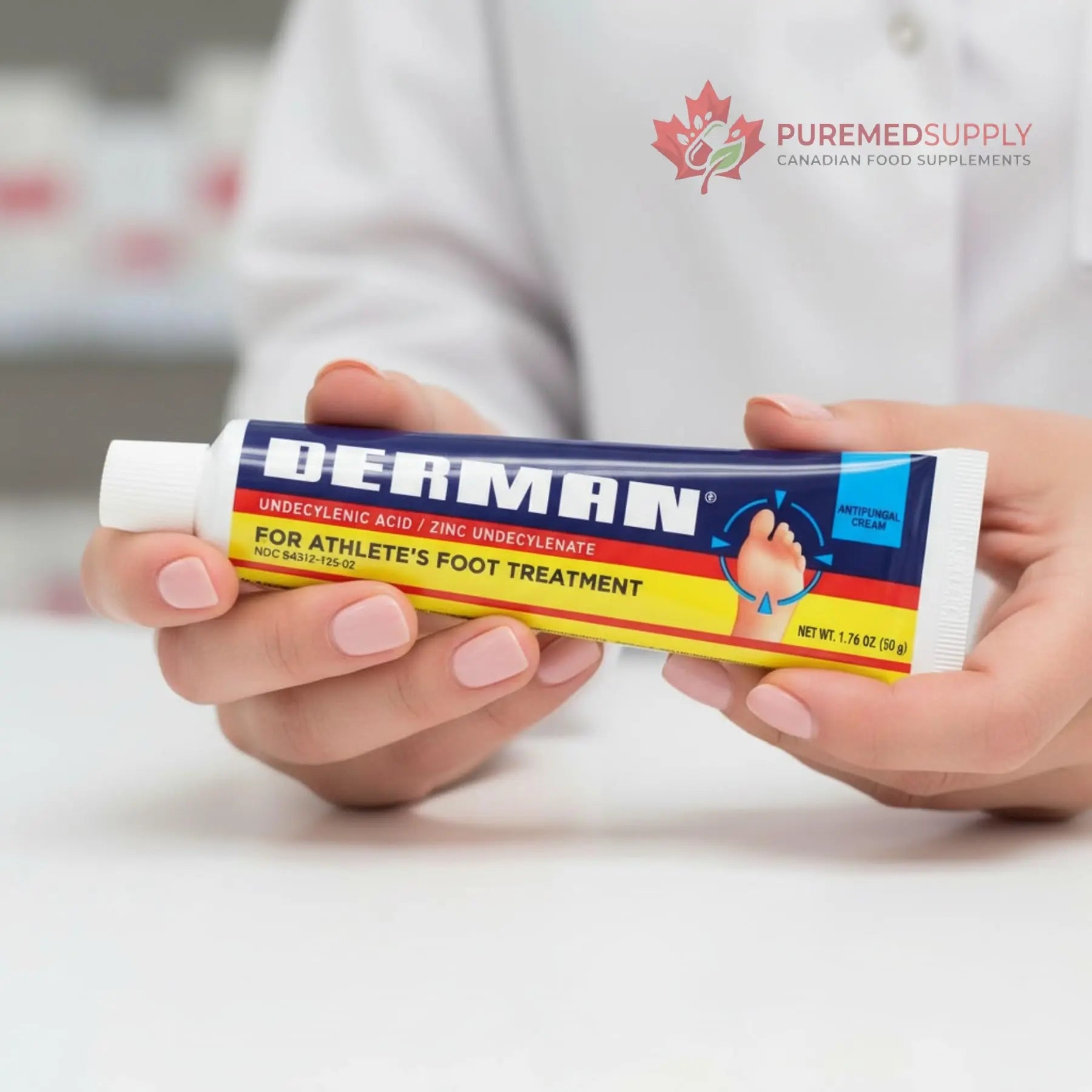 Derman Cream for The Treatment of Athlete's Foot, 2-Pack of 1.76 Oz Each, 2 Tubes Derman buy supplements canada
