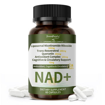 NAD+ Supplement for Women with Resveratrol , 20-in-1 NAD Plus Supplement with Liposomal Nicotinamide Riboside Boost NAD+ Levels for Cell Repair Energy, Antioxidant,Focus - 60 Vegan Capsules GREENPEOPLE buy supplements canada