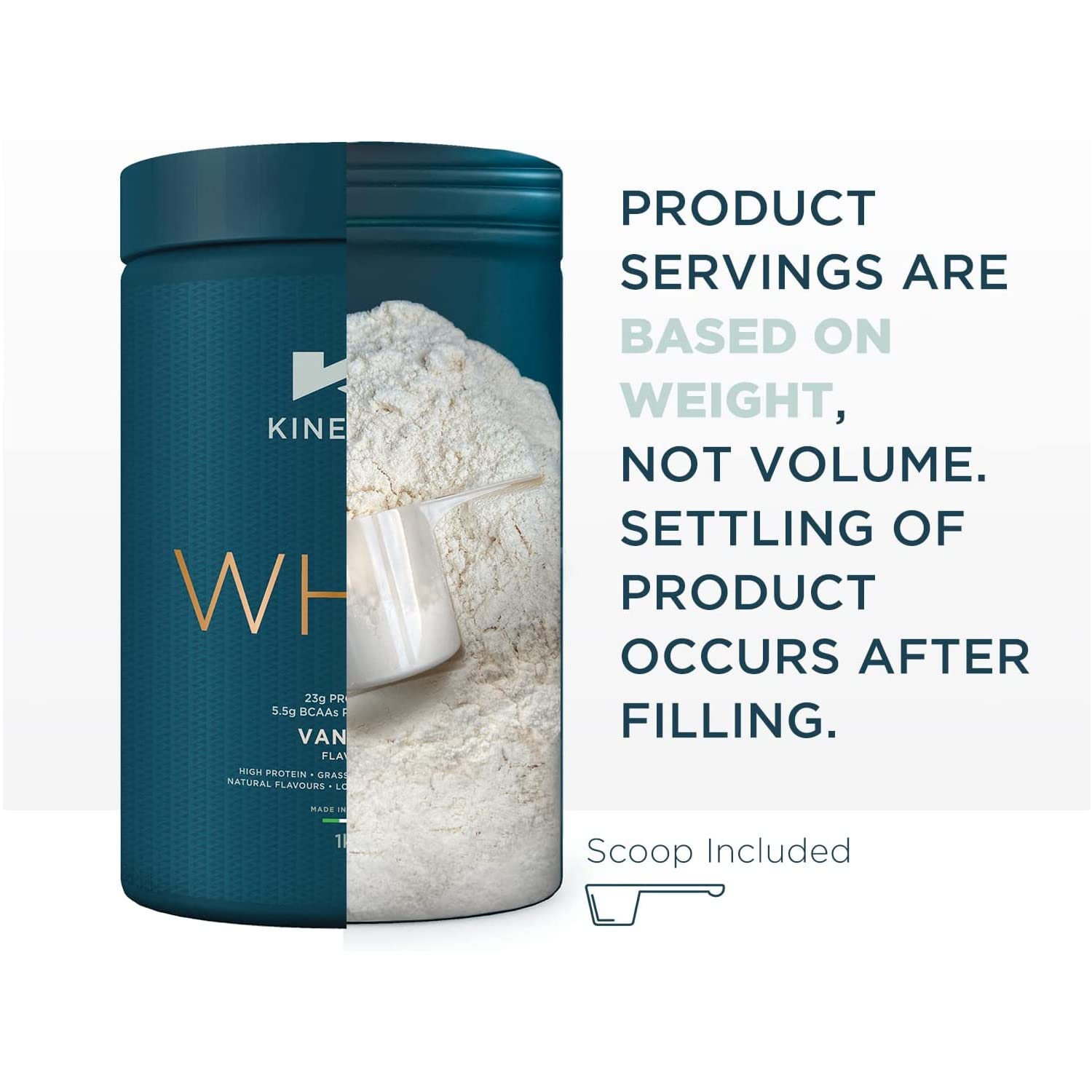 Kinetica Vanilla Whey Protein Powder | 4.5kg | 23g Protein per Serving | 150 Servings Kinetica buy supplements canada