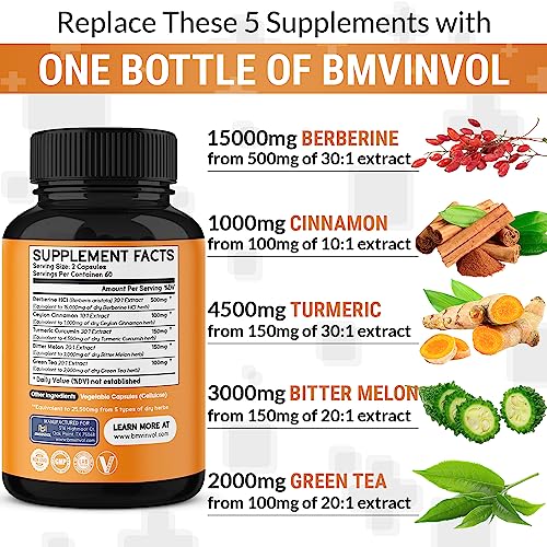 Berberine 𝟏𝟓𝟎𝟎𝟎𝐦𝐠 Ceylon Cinnamon 𝟏𝟎𝟎𝟎𝐦𝐠 Turmeric 𝟒𝟓𝟎𝟎𝐦𝐠 Green Tea 𝟐𝟎𝟎𝟎𝐦𝐠 BMVINVOL buy supplements canada