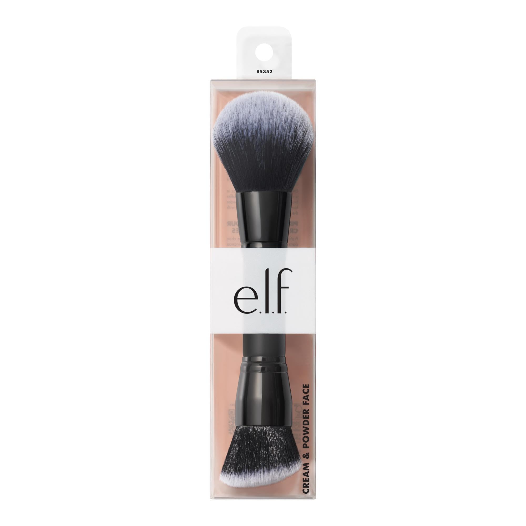 e.l.f. Dual-Ended Cream + Powder Brush, Two-in-One Makeup Brush For Creating A Gorgeous, Airbrushed-looking Complexion, Vegan & Cruelty-free e.l.f. buy supplements canada