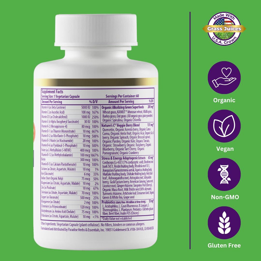 Paradise Herbs Earth's Blend Once Daily Multivitamin & B-Complex Bundle Paradise Herbs buy supplements canada