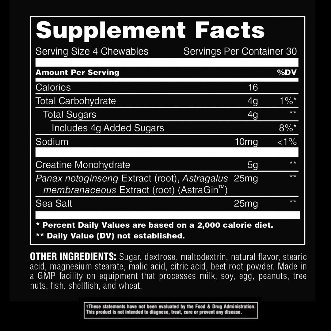 Animal Creatine Chews Tablets - Enhanced Creatine Monohydrate with AstraGin Animal buy supplements canada