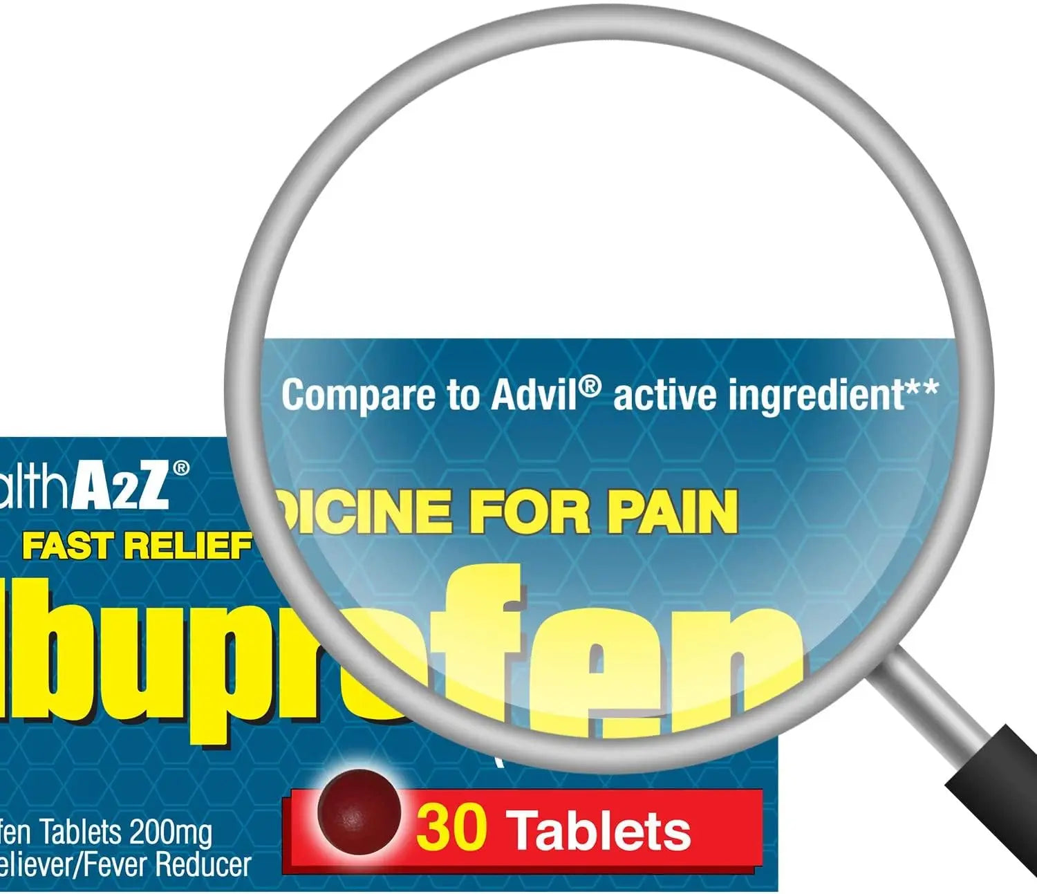 HealthA2Z® Ibuprofen Caplets 200mg | Pain Reliever & Fever Reducer | 24 Packs of 30 Tablets (720 Tablets Total) | Value Pack | NSAID HealthA2Z buy supplements canada