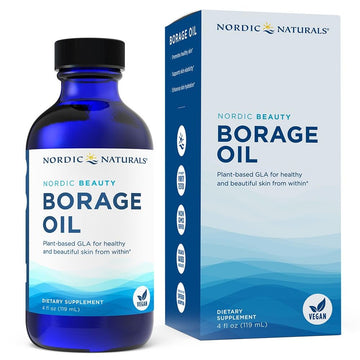 Nordic Naturals Nordic Beauty Borage Oil, Unflavored - 4 Ounces - Borage Seed Oil, Unique Omega-6 for Healthy and Hydrated Skin, 480 Milligrams of GLA - Non-GMO - Vegan, 48 Servings Nordic Naturals buy supplements canada