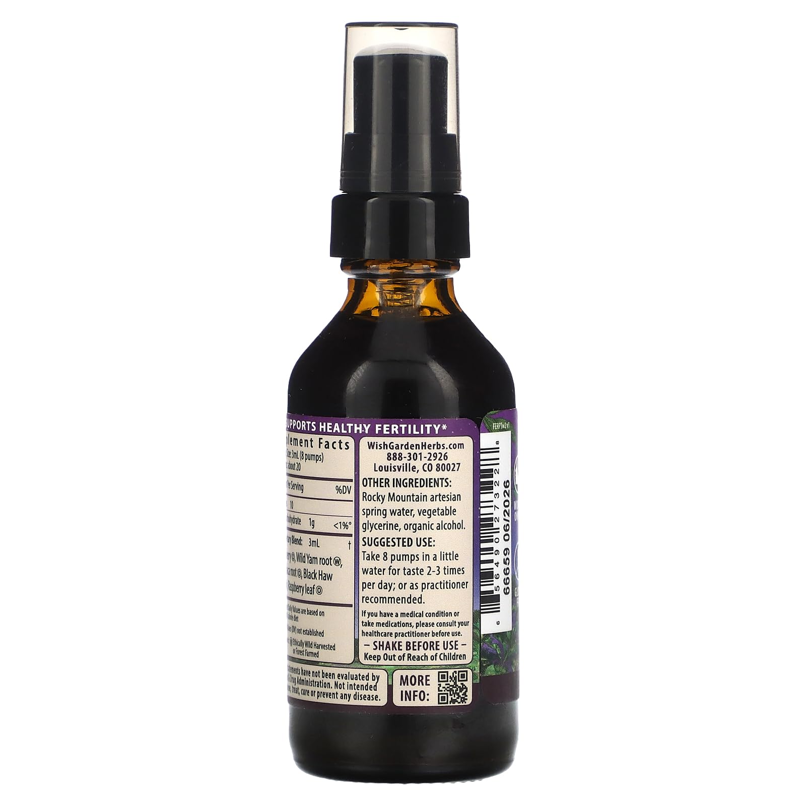 WishGarden Herbs Fertility Prep - All-Natural Fertility Herbal Supplement with Vitex, Red Maca & Raspberry Leaf, Supports Healthy Hormone Balance for Women, Optimal Uterine Health & Conception, 2oz WishGarden buy supplements canada