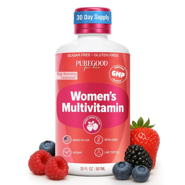 PureGood Women’s Liquid Multivitamin | 70+ Nutrients, Superfoods & Omegas | High Absorption Daily Supplement | PureGood buy supplements canada