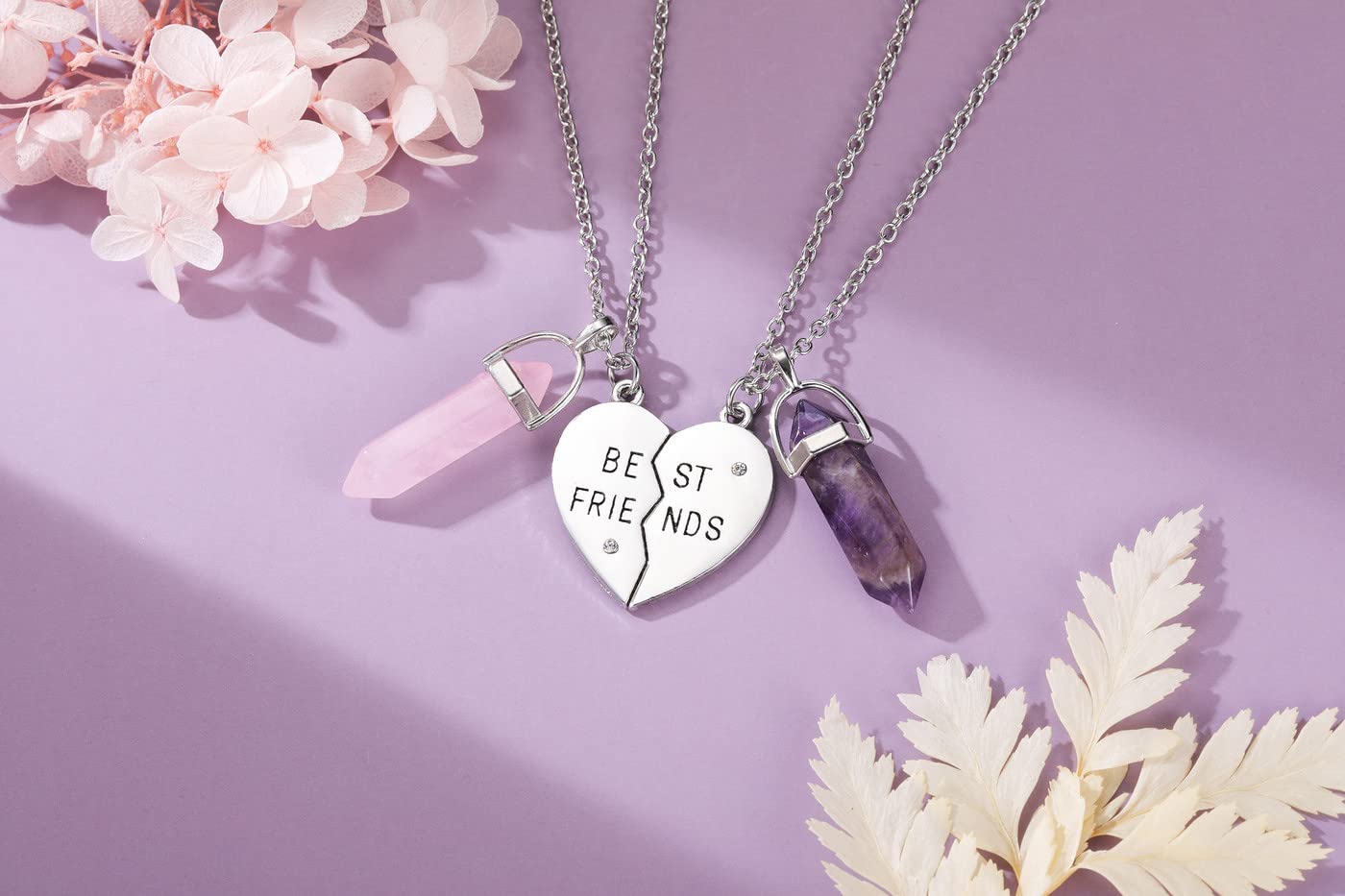 PESOENTH Best Friend Necklace for 2 Girls Gifts- BFF Friendship Necklaces Women Matching PESOENTH buy supplements canada