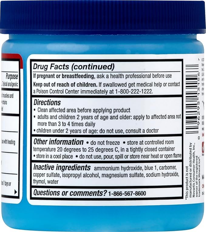 Leader Mineral Ice Blue Gel, Menthol 2%, Pain Relief Gel, Topical Analgesic, for Muscle Pain, Backache, Arthritis & Sport Injuries, for Adults and Kids 2+, Compare to Mineral Ice, 8 oz Leader buy supplements canada