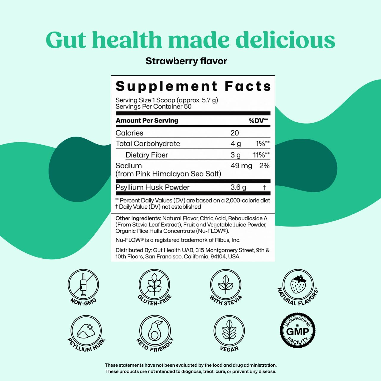ColonBroom Psyllium Husk Powder - Colon Cleanse for Bloating Relief & Gut Health - Fiber Powder Drink - Easy to Mix - Vegan, Gluten Free, Non-GMO - Strawberry (100 Servings) ColonBroom buy supplements canada