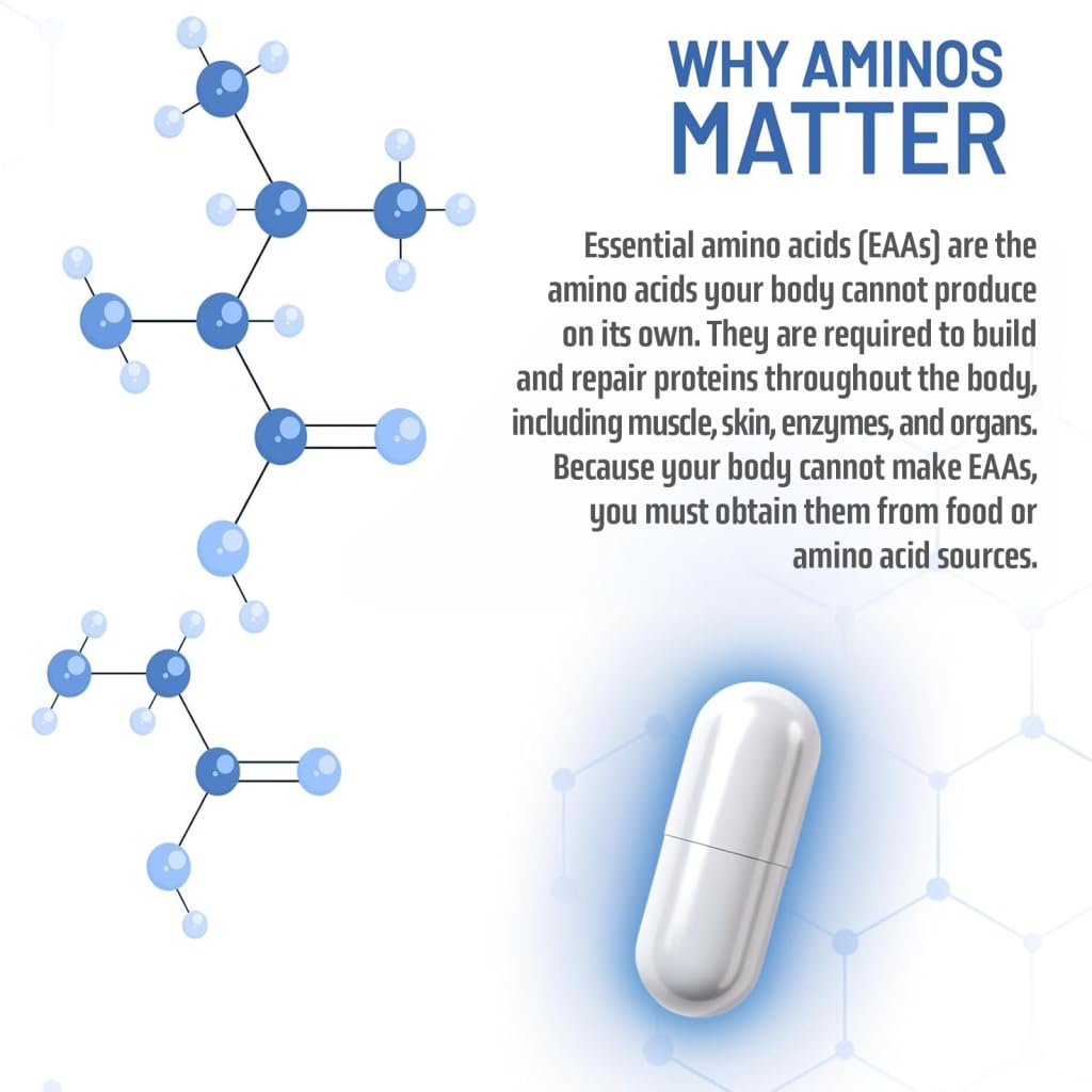 NAUTILUS Muscle Code Essential Amino Acid Capsules – Muscle Synthesis & Repair & Strength – Unflavored – 30 Servings – Clinically Studied NAUTILUS buy supplements canada