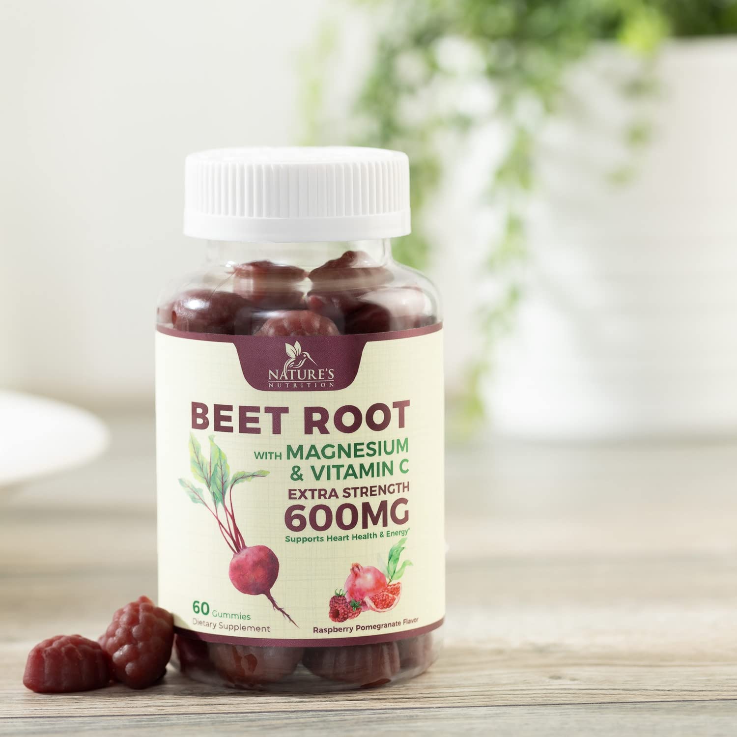 Nature's Nutrition Beet Gummies with Beetroot - Energy & Heart Health Support Nature's Nutrition buy supplements canada