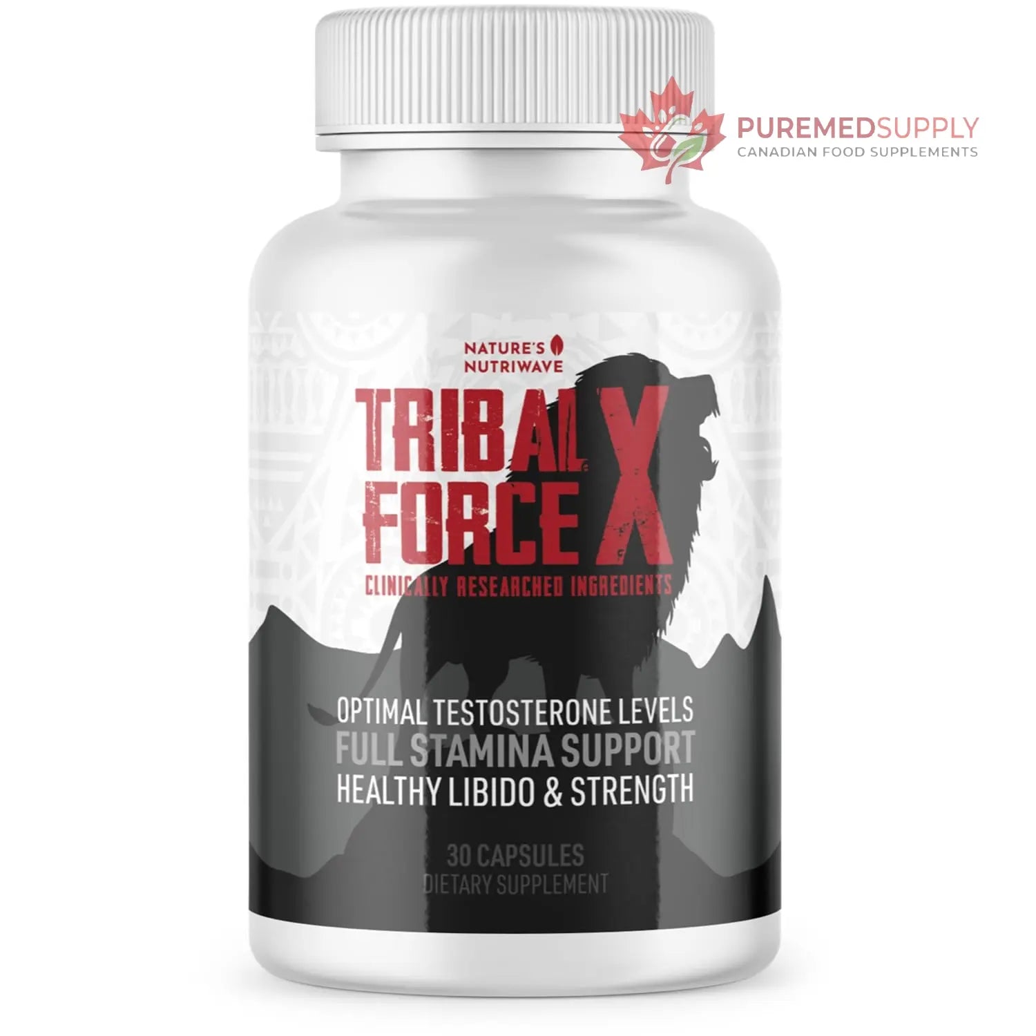 Nature’s NutriWave TribalForce X – Daily Botanical Supplement with Ginkgo Biloba, Bacopa, & Amino Acids – Non-GMO, Natural & Stimulant-Free Formula, Made in USA – 30 Capsules, 1 Month Supply Nature’s NutriWave buy supplements canada