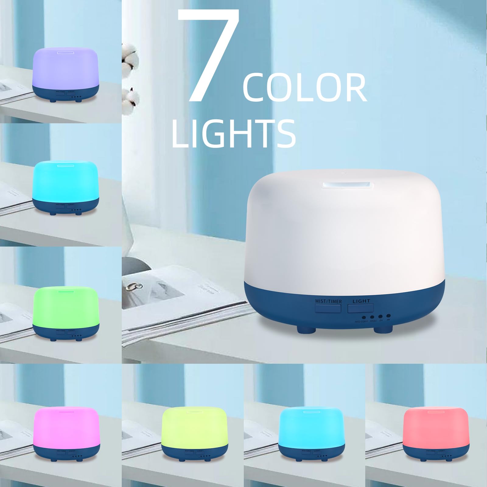 Marchred 300ML Essential Oil Diffuser with Remote Control, 7 LED Color Changing Light Marchred buy supplements canada