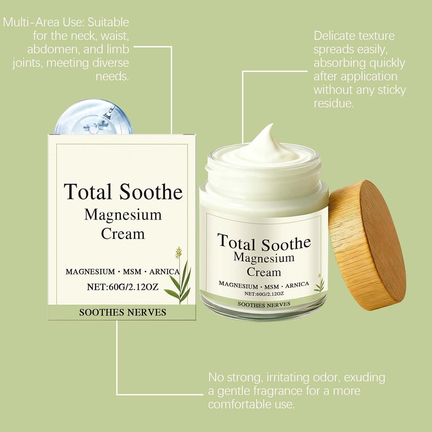 MQN Magnesium Joint Cream with Mineral Delivery Formula & Arnica – Fast Absorbing, Non-Greasy Topical for Everyday Joint & Muscle Relaxation MQN buy supplements canada