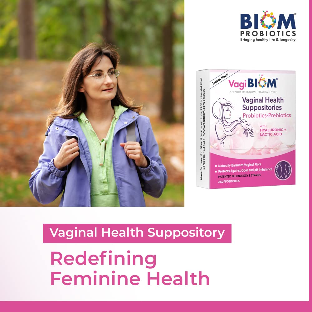 VagiBiom Probioitc Suppository Convenient Travel Pack with 2 Suppositories VagiBiom buy supplements canada